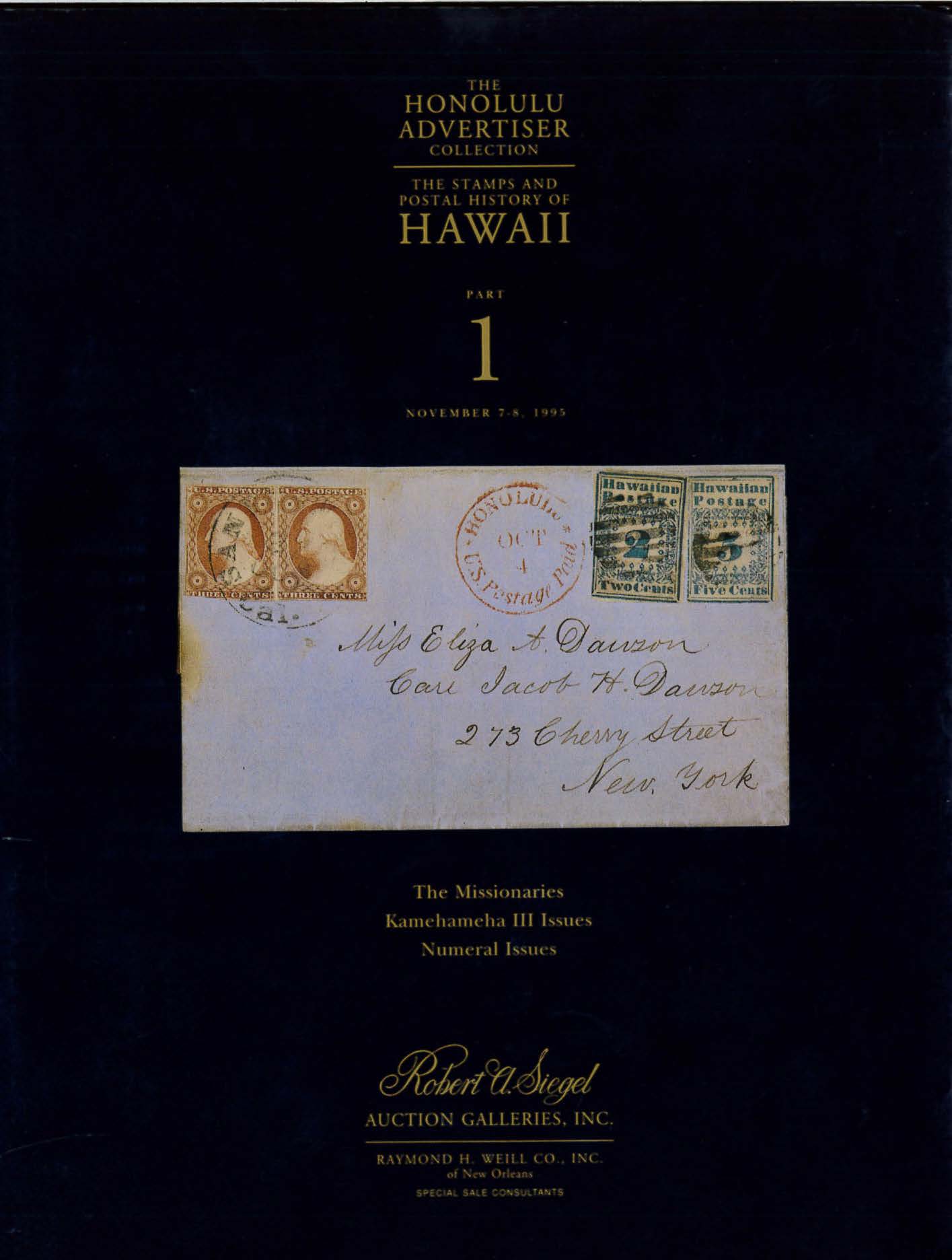 The Honolulu Advertiser catalogue — Siegel Auction Galleries